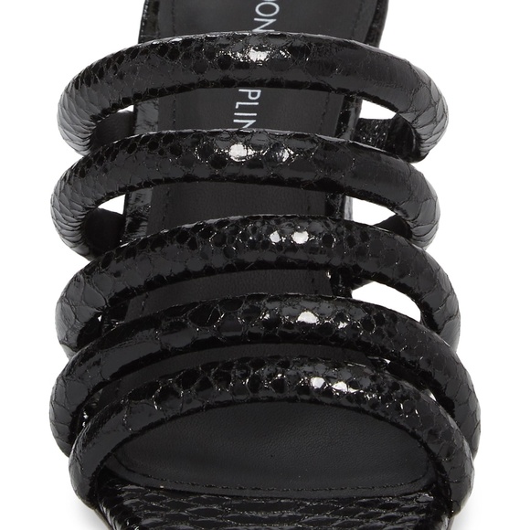 Donald Pliner Wes Block Heel Mule Black Size 7 - Picture 3 of 15